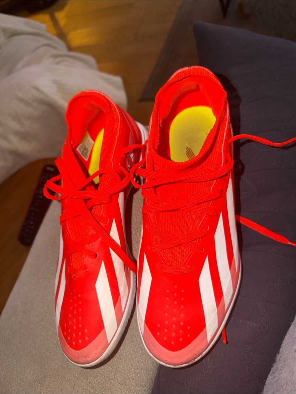 adidas Red and White Athletic Shoes